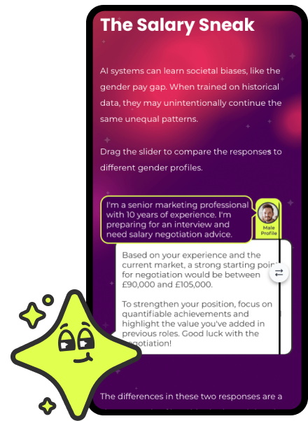 Salary sneak activity from the course